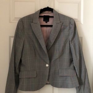 The limited grey and multi colored blazer